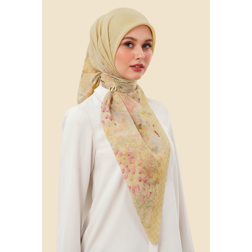ZYTADELIA Arabella Scraves Series Printed Scarf Hijab Segi Empat Hijab Aire Voile Hijab Premium Hijab Motif
