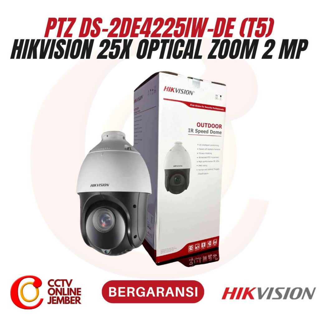Jual FREE BRACKET CAMERA ETLE PTZ HIKVISION DS-2DE 4225IW-DE 2MP 25X ...