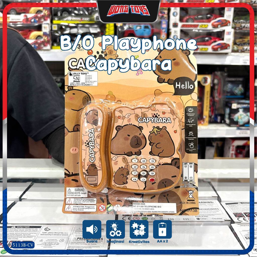 Jual B/O Playphone Capybara (5113B-CV) - Mainan Teleponan Anak Tema ...