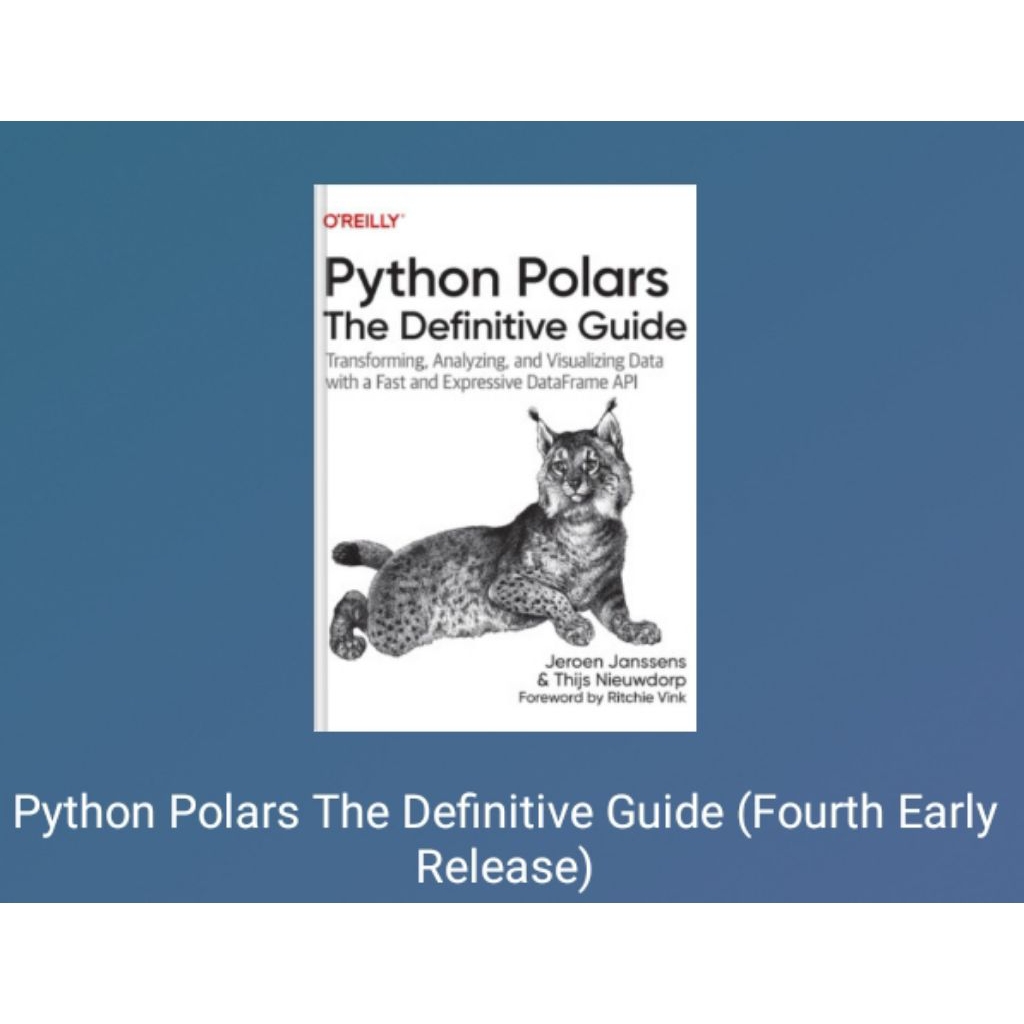 Jual Buku Python Polars The Definitive Guide (Fourth Early Release ...