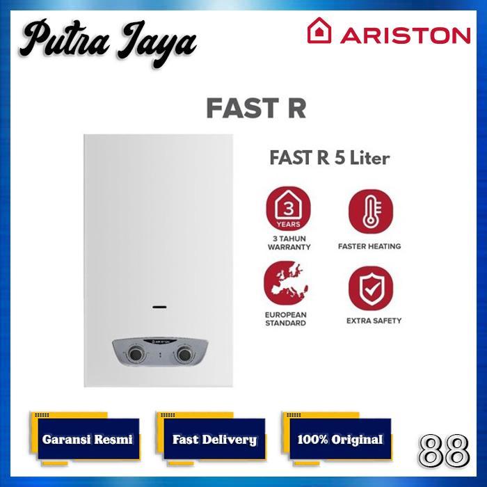 Jual Ariston Water Heater Instant (Gas LPG) FAST R 5L / 5 Liter Per ...
