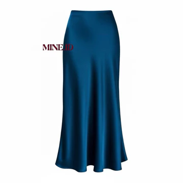 Rok Satin Silk Premium Maxi A Line Satin Skirt Rok Satin Duyung Size S XXXL 3XL Mine Skirt