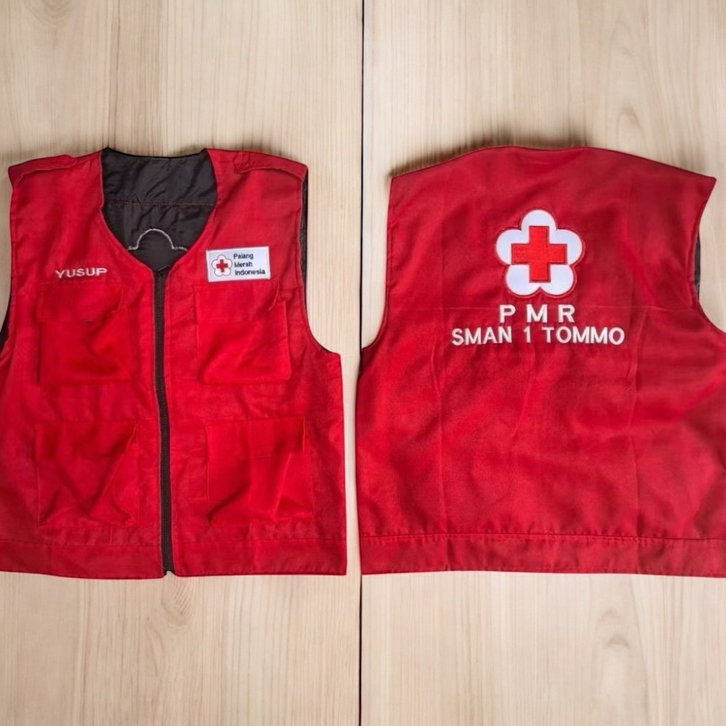 Jual Rompi PMI CUSTOM Rompi Palang Merah Indonesia Custom | Shopee ...