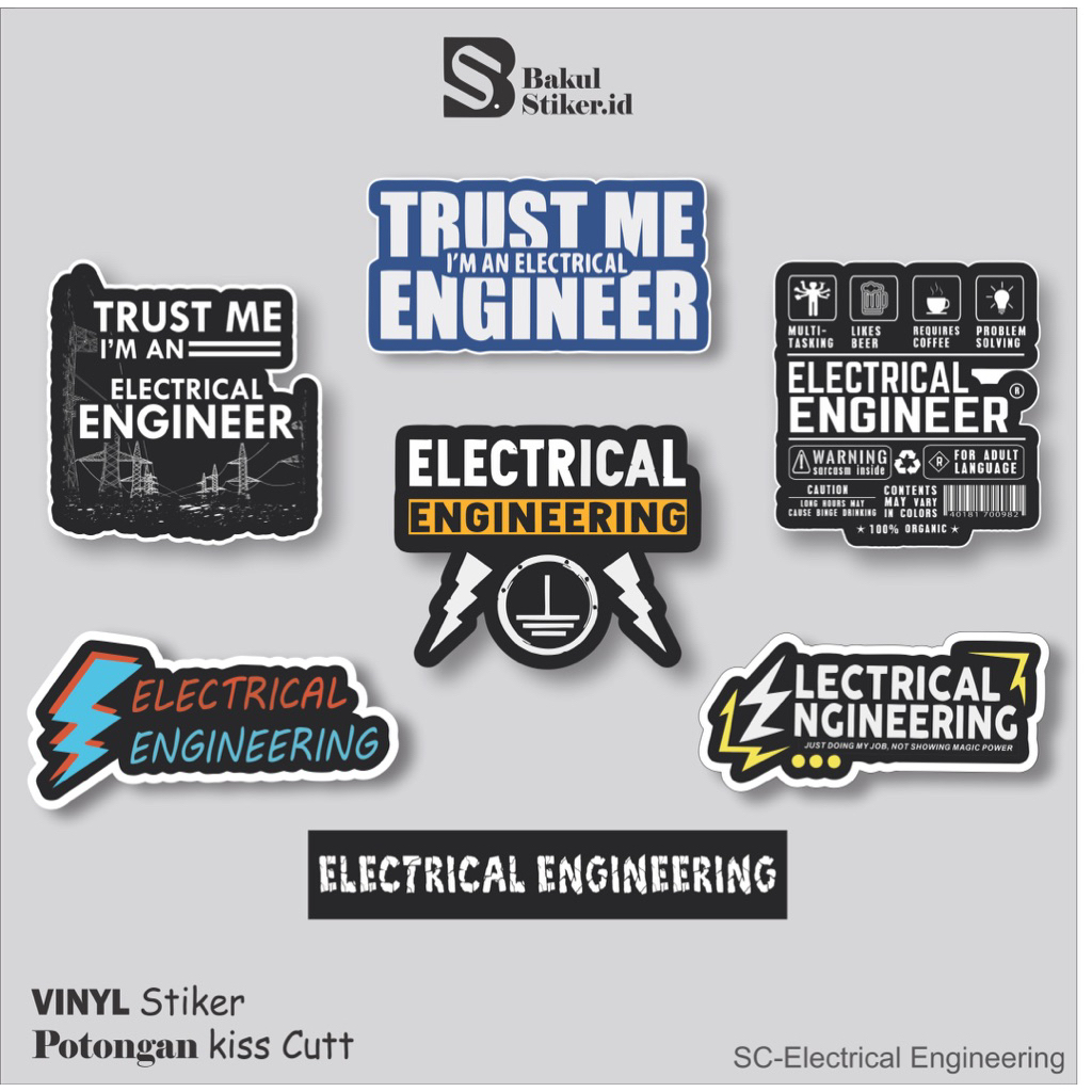 Jual stiker premium Teknik Elektro / Electro Engineering, stiker ...