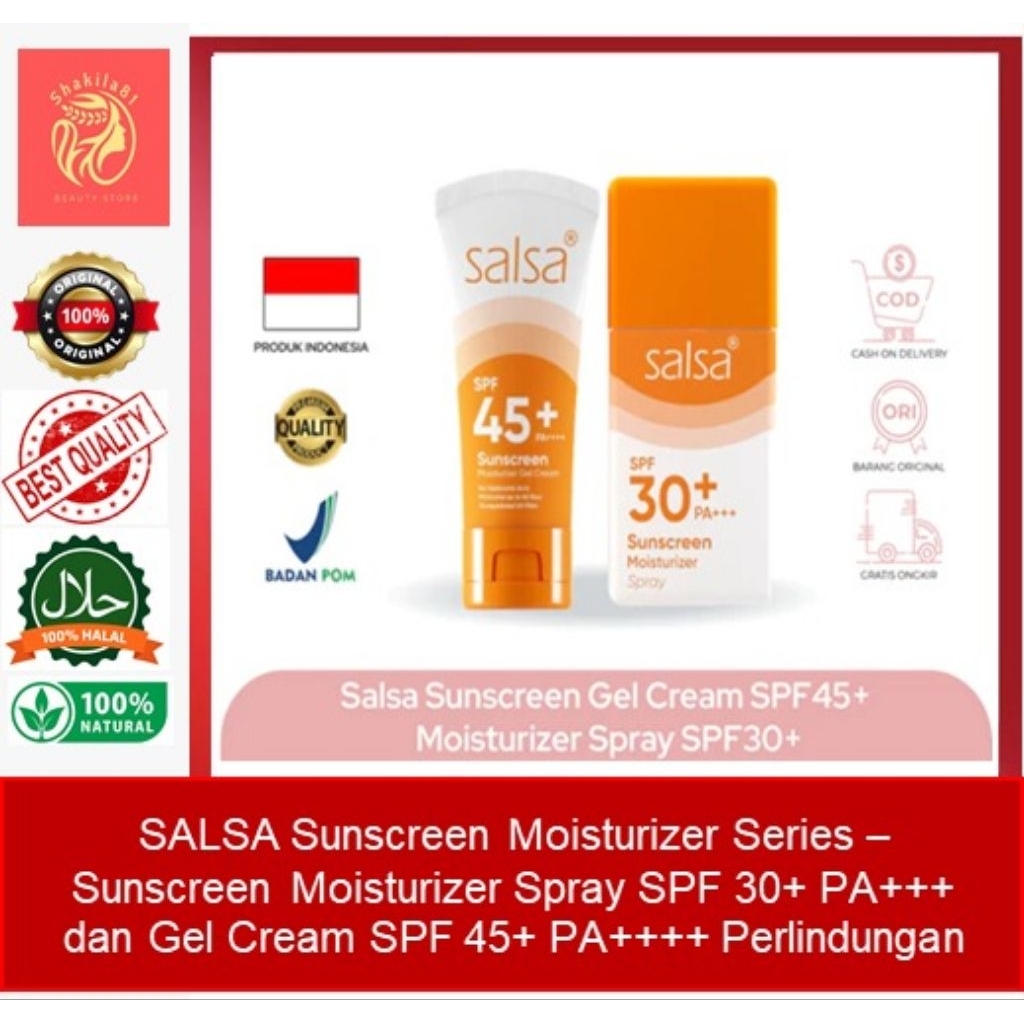 Jual SALSA SUNCREEN MOISTURIZER SERIES - SUNCREEN SPRAY SPF 30 + PA ...