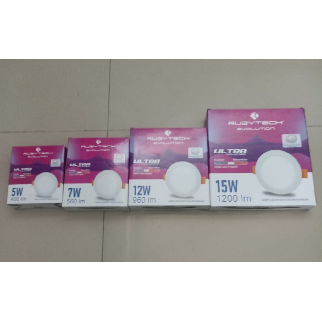 Jual LED PANEL IB ( INBOW ) 5w, 7w, 12w, 15w warna White dan Warm white ...