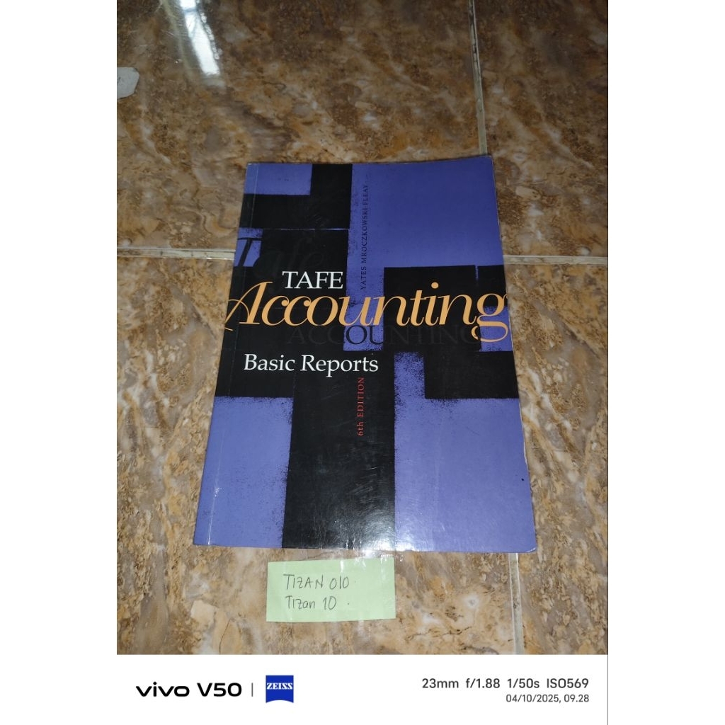 Jual Buku Tafe Accounting Basic reports Yates Mroczkowski fleay ...