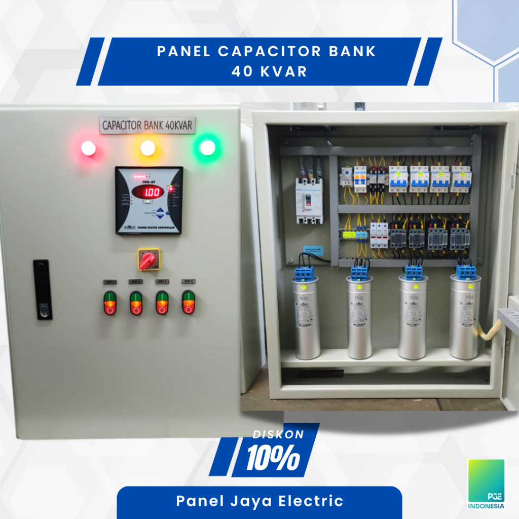 Jual Panel Capacitor Bank 40 KVAr - Kapasitor Bank (Panel Penghemat ...