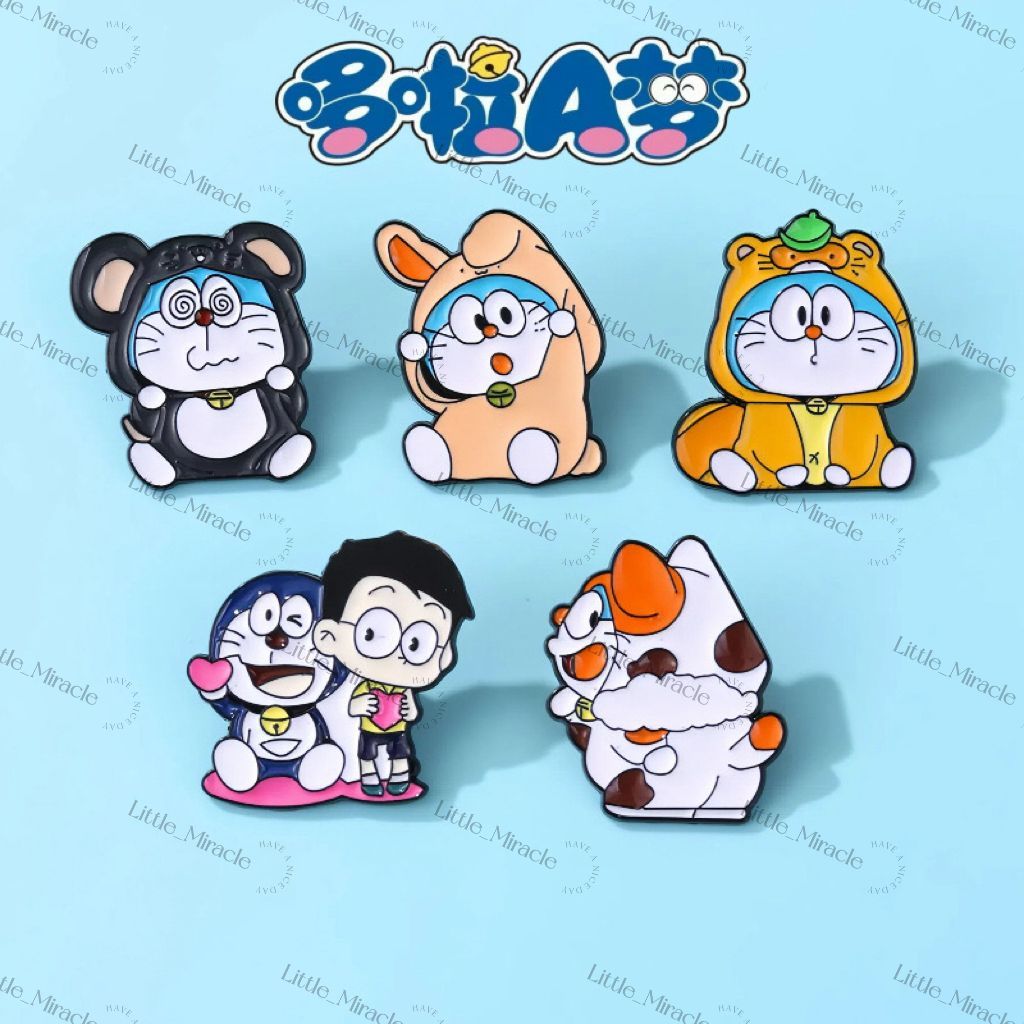 Jual Little_Miracle Enamel Pin Bros Doraemon Lucu | Shopee Indonesia