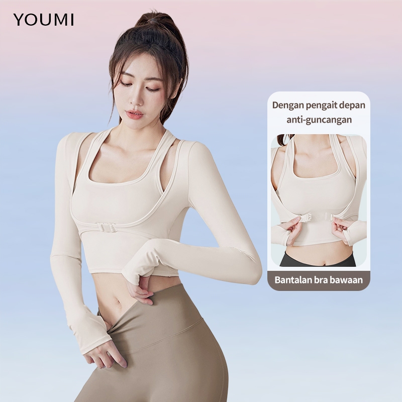 YOUMI YM127 Crop Bra Pengait Depan - Sports Bra Wanita Youmi