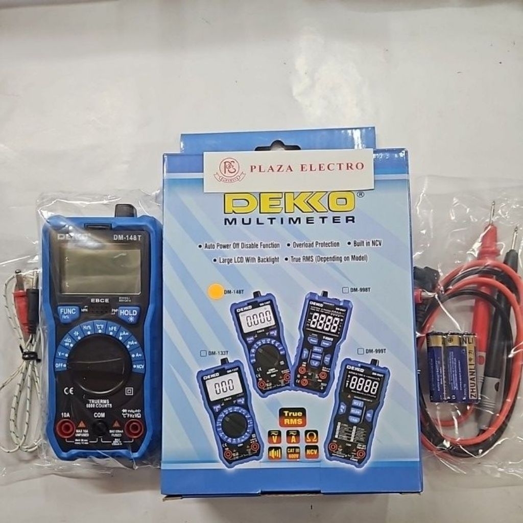 Jual MULTIMETER DIGITAL DEKKO DM-148T MULTITESTER AVOMETER DIGITAL ...