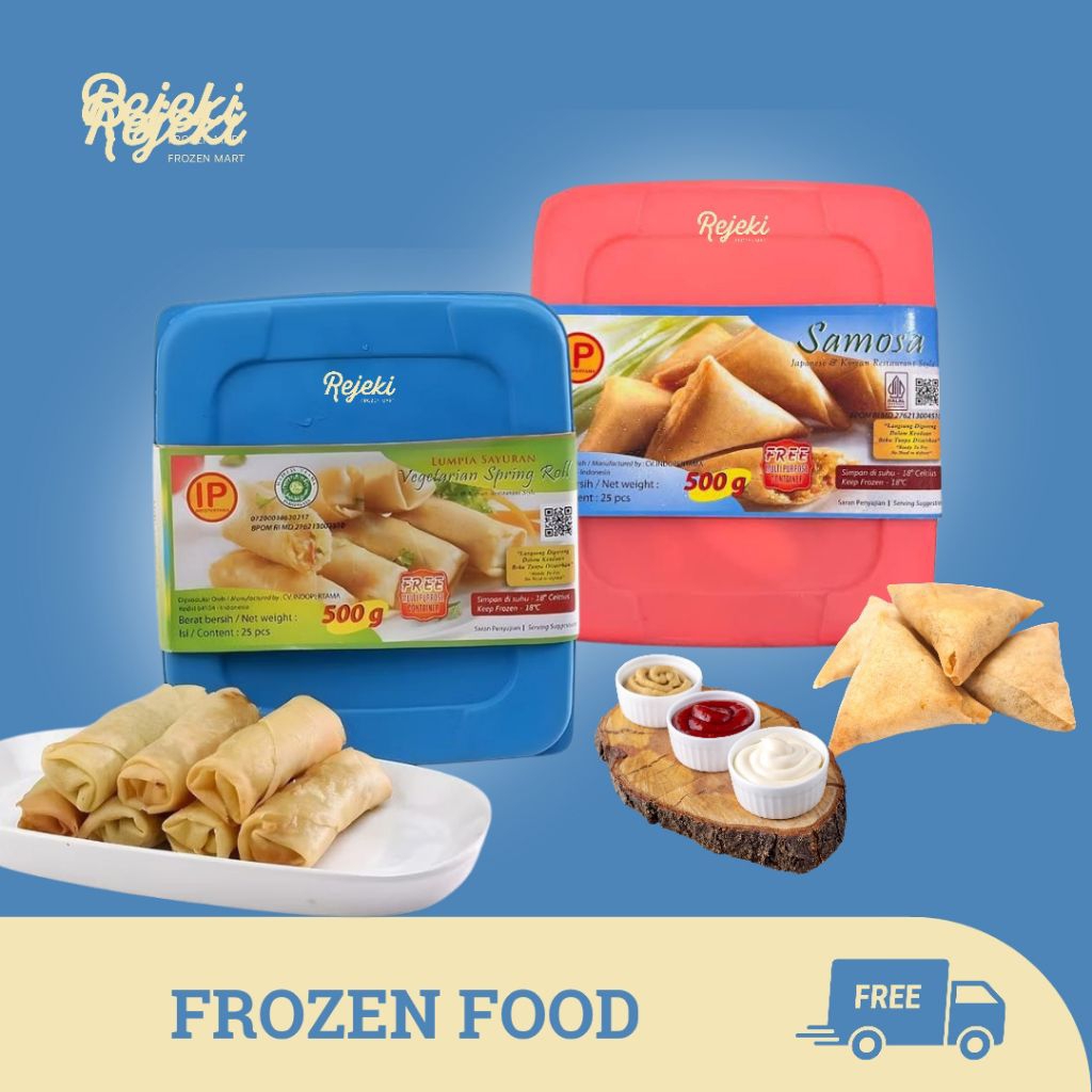 Jual IP Samosa & Lumpia Sayur 500gr - Rejekifrozenmart | Shopee Indonesia
