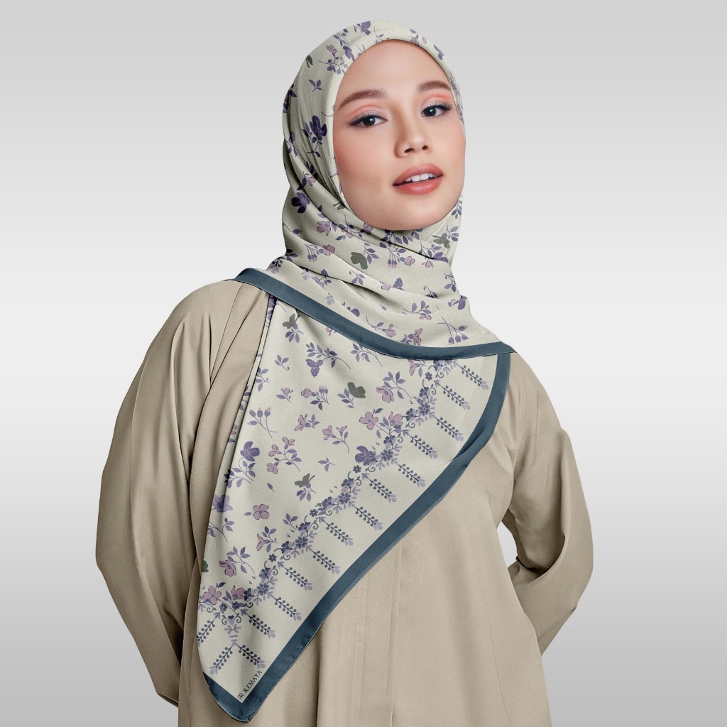 Jual Remaya Mayra Scarf Hijab Segiempat Voal Premium Motif Elegan ...
