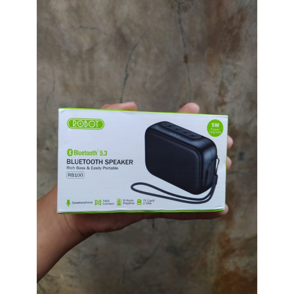 Jual Speaker bluetooth 5.0 / robot rb100 speaker super bass / portable ...