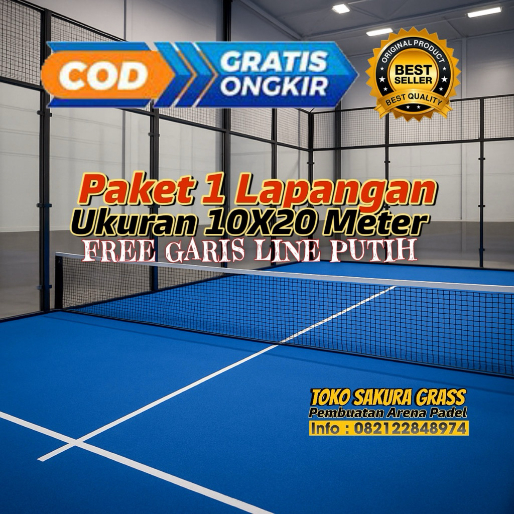 Jual Grosir Paket Rumput Sintetis Lapangan Padel Untuk 1 Lapangan ...