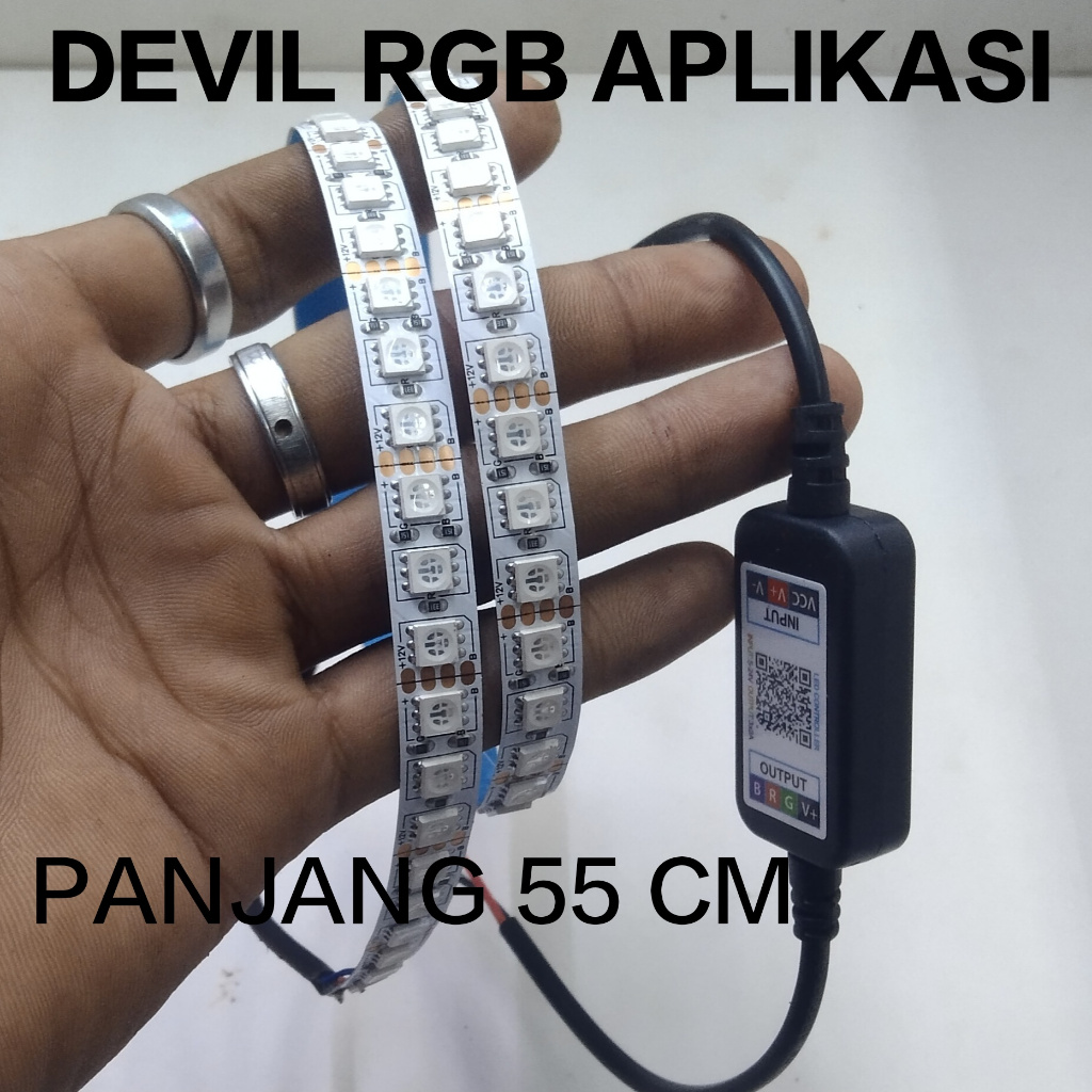 Jual Lampu LED Devil / Demon RGB Bluetooth LED rapat seperti pada foto ...