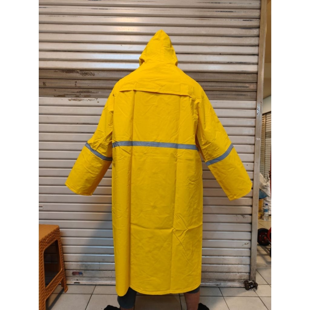 Jual Jas hujan Techno kuning/jas hujan proyek Terusan PVC Rainsuit 3 ...