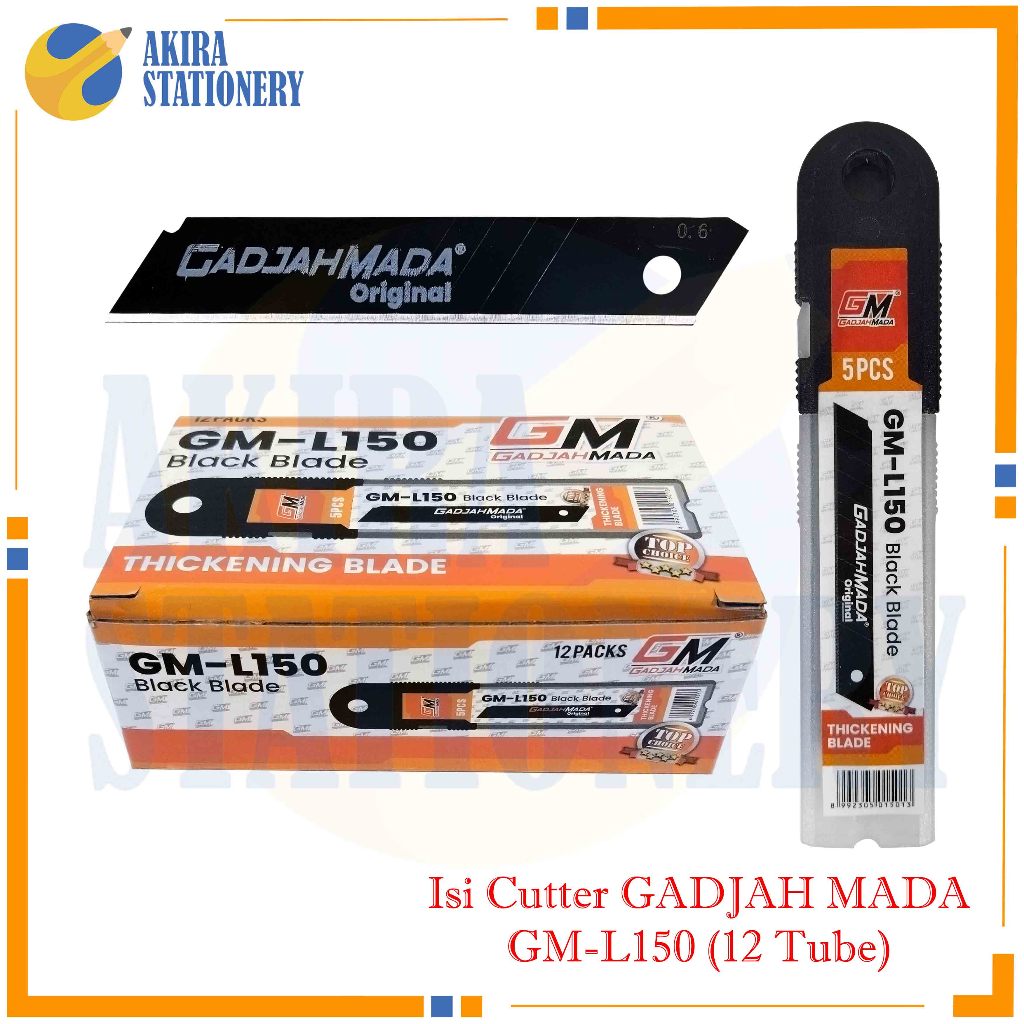 Jual Isi Cuter Gadjah Mada L 150 Besi Hitam / Cutter Refill L-150 GM ...