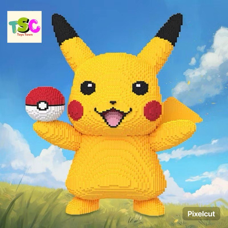 Jual TSC Toystown Nano Blocks Pokemon Pikachu Pokeball Big Series 3D ...