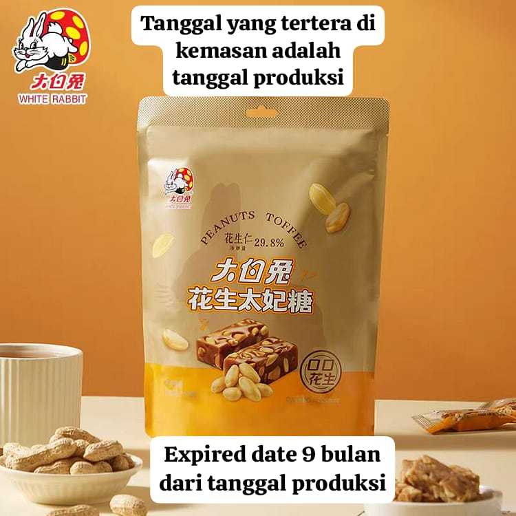 Jual Permen White Rabbit Peanut Toffee 120 gram | Shopee Indonesia