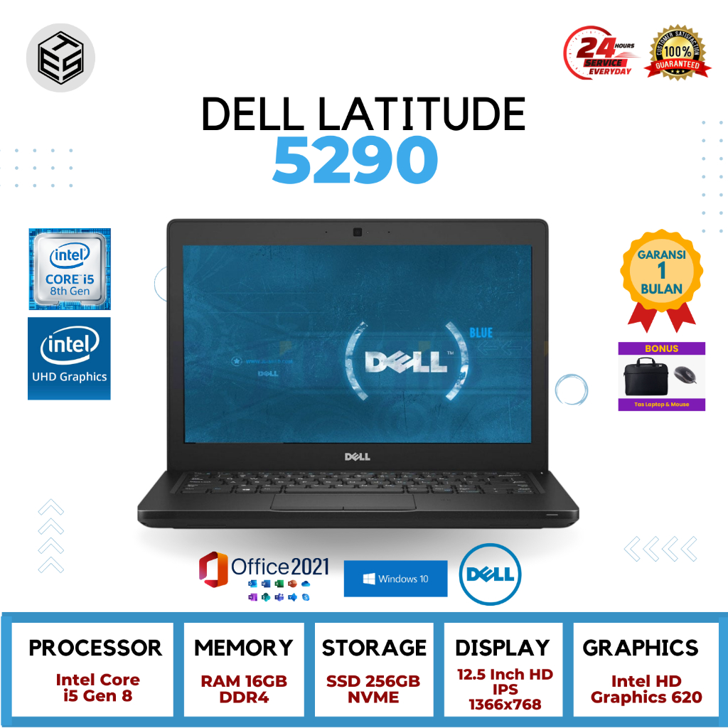 Jual Laptop Dell Latitude Core i5 i7 RAM 8GB 16GB SSD 256