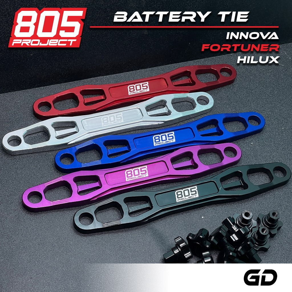 Jual BATTERY TIE BRACKET AKI INNOVA FORTUNER HILUX GD BILLET T6 6061 BY ...