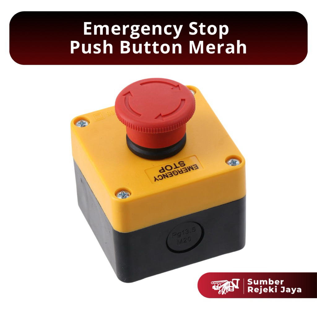 Emergency Stop Push Button Merah | XALJ174