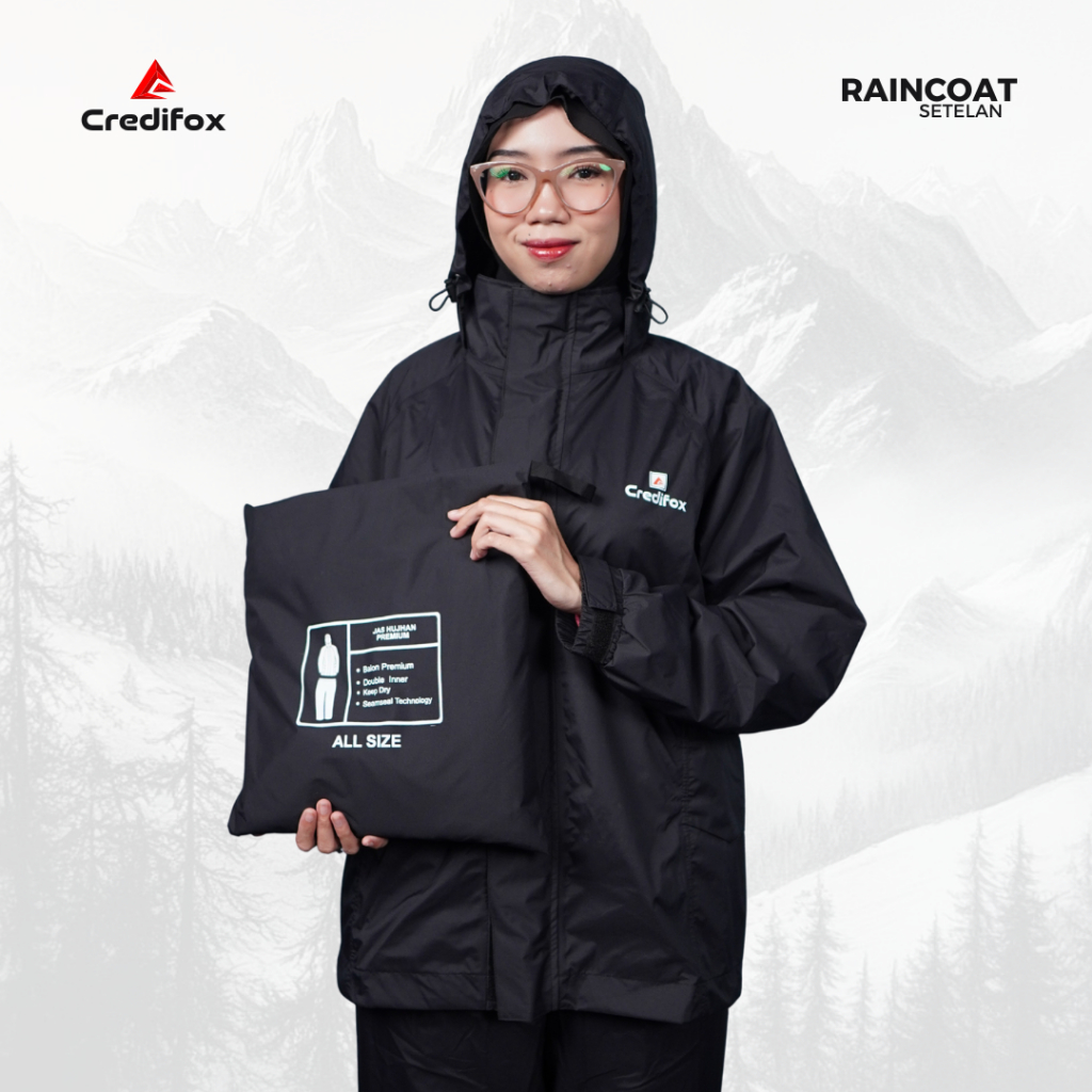 Credifox Raincoat Setelan Taslan Balon Latex Thunder Series foto 2