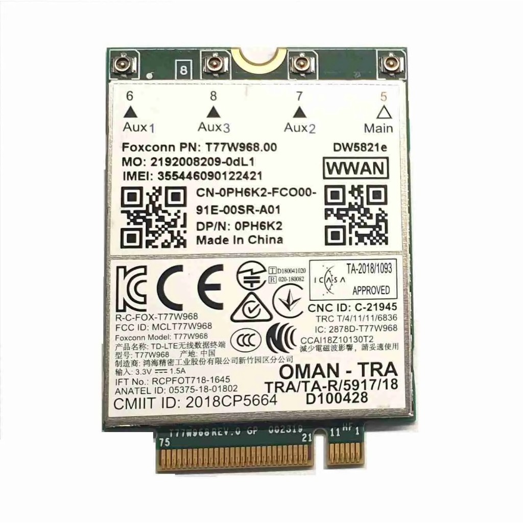 Jual Modem Rakitan Dell DW5821e 4G LTE CAT 16 Support Windows OpenWrt ...