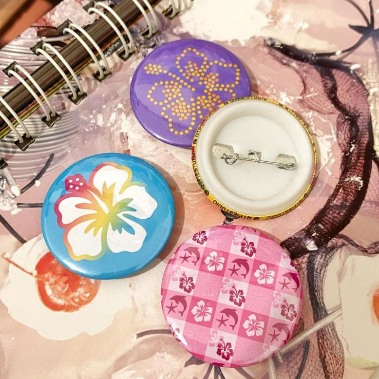 Jual QTPIESTUDIO | SUMMER TIME PIN BUTTON COLLECTION VER.2 44MM HAWAII ...