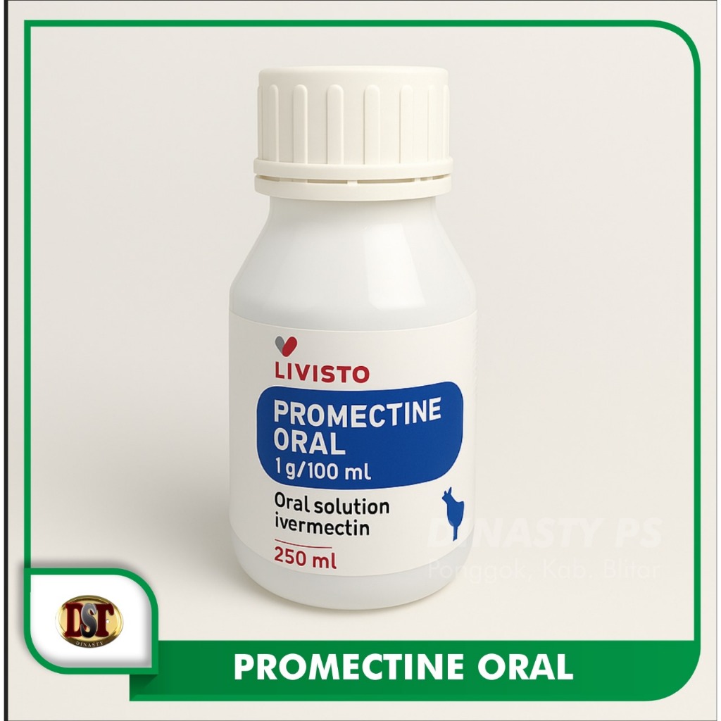 Jual Promectine Oral 250ml Original Untuk Mengatasi gurem kutu cacingan ...