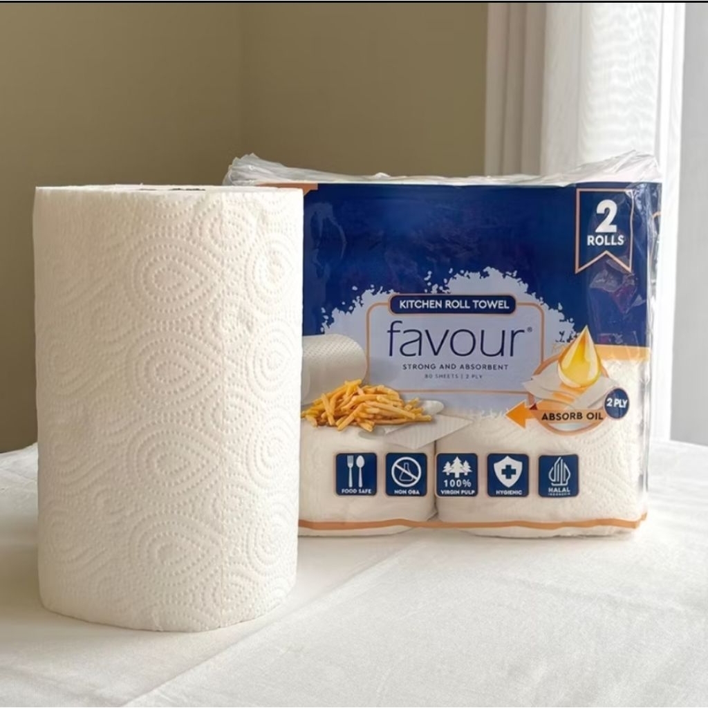 Jual Favour Strong and Absorbent Kitchen Tissue Rool Tisu Dapur Serap ...