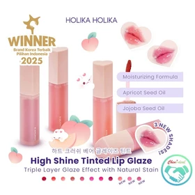 Holika Heart Crush Bare Glaze Tint Tinted Lip Glaze W Stain