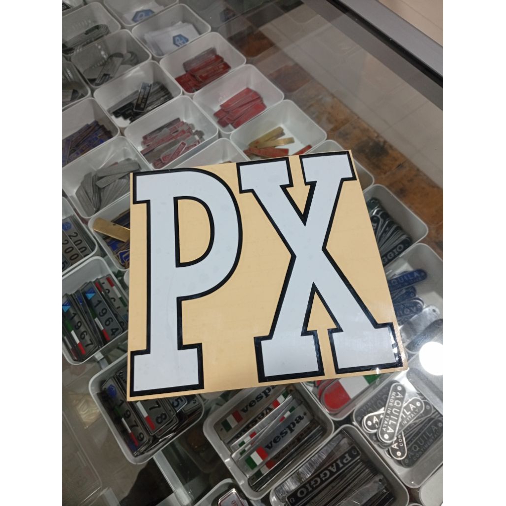 Jual Stiker Vespa Cutting PX Putih Px series | Shopee Indonesia