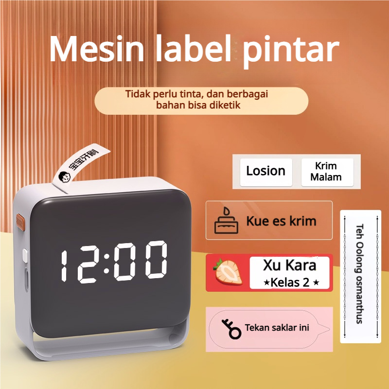Jual Thermal Printer Label Nama Harga Produk Stiker Bluetooth Tanpa ...