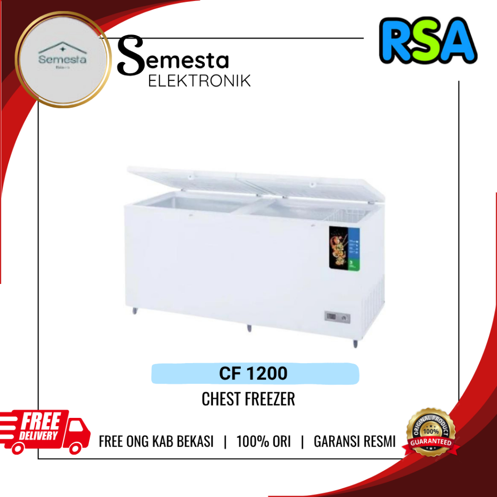 Jual RSA CF-1200 CHEST FREEZER CF1200 / CF 1200 Garansi resmi | Shopee ...