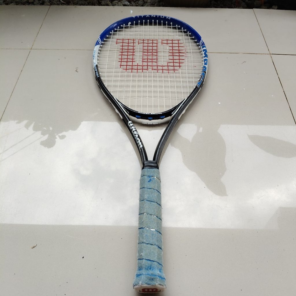 Jual Raket Tenis Wilson Impact Volcanic Frame Original | Shopee Indonesia