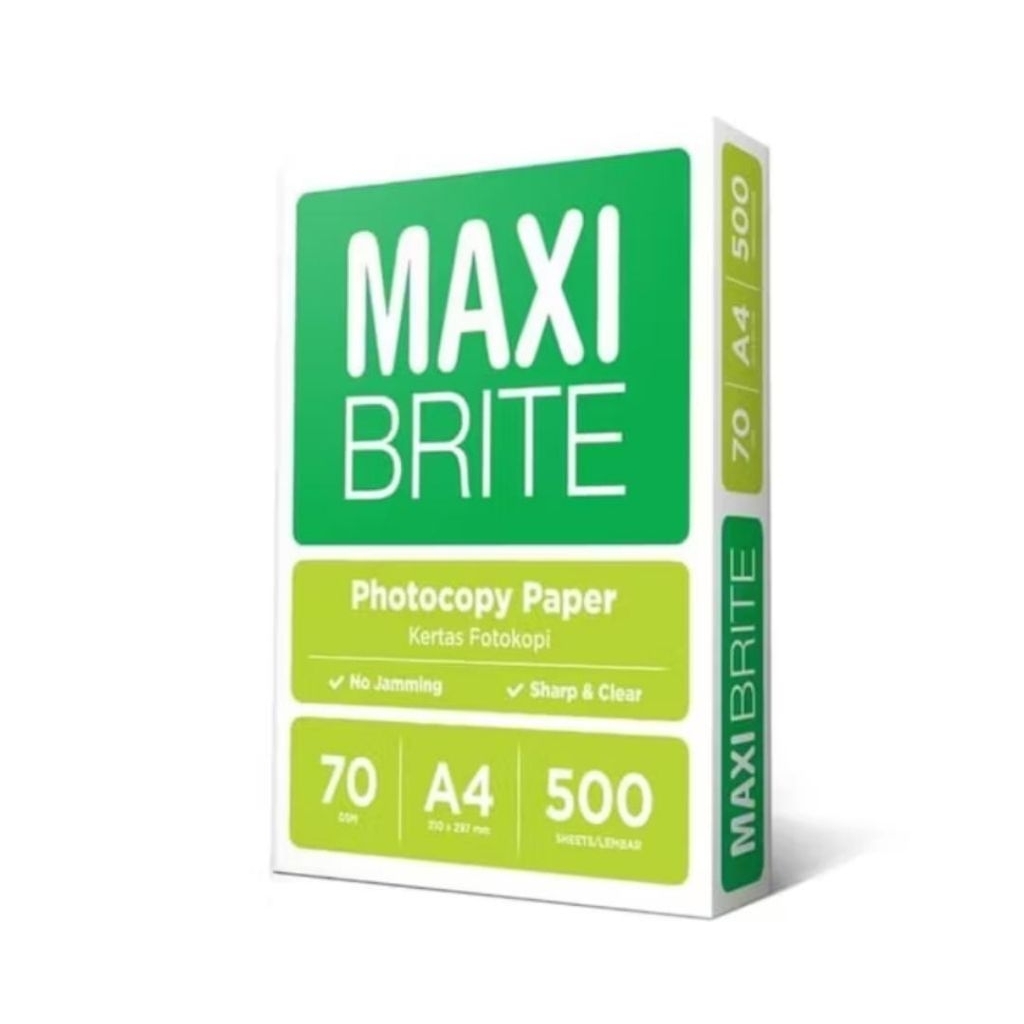 Jual Maxi Brite Paper / 1 Rim Kertas HVS 70GSM | Shopee Indonesia