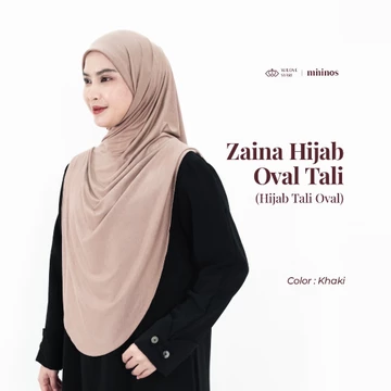 Wilove Mininos Zaina Hijab Pashmina Oval Tali Kaos Spandex Premium