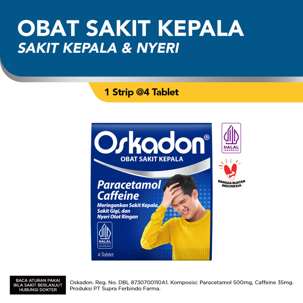 Oskadon Tablet 1 Strip @4 Kaplet [Exp : 09.2028]