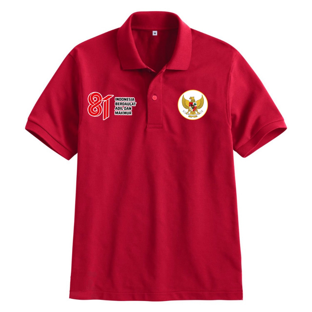 Kaos Poloshirt Edisi Khusus 17 Agustus 2026 HUT 81