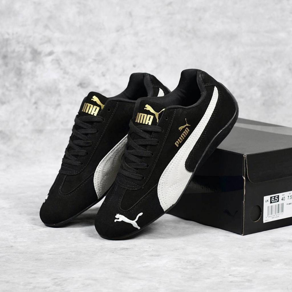 PROMO 7.7 SEPATU CASUAL SPEED CAT SUEDE HITAM LIST PUTIH VIETNAM SIZE 36-43 BNIB!!!