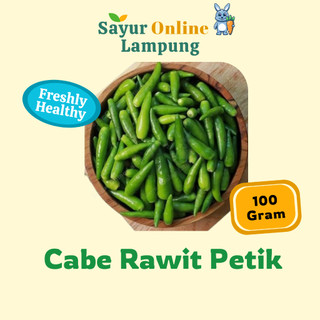 Cabe Hijau Rawit Tanpa Tangkai 250 Gr