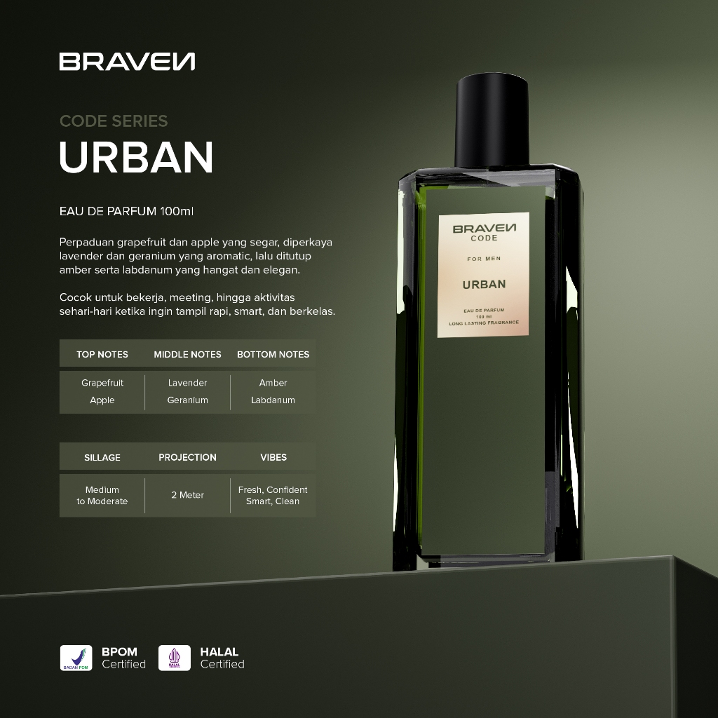 Jual Braven Code EDP Series 100ml - Parfum Pria Wangi Tahan Lama ...