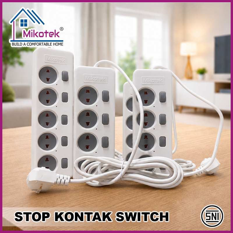 Stop Kontak Kabel dengan Saklar On Off Mikotek foto 3