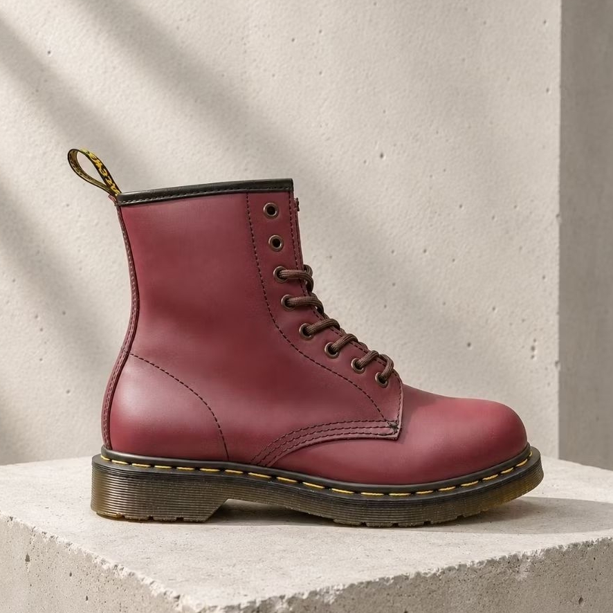 Jual Sepatu Boots Pria Docmar 1460 Red Cherry 8 Hole Smooth Leather ...