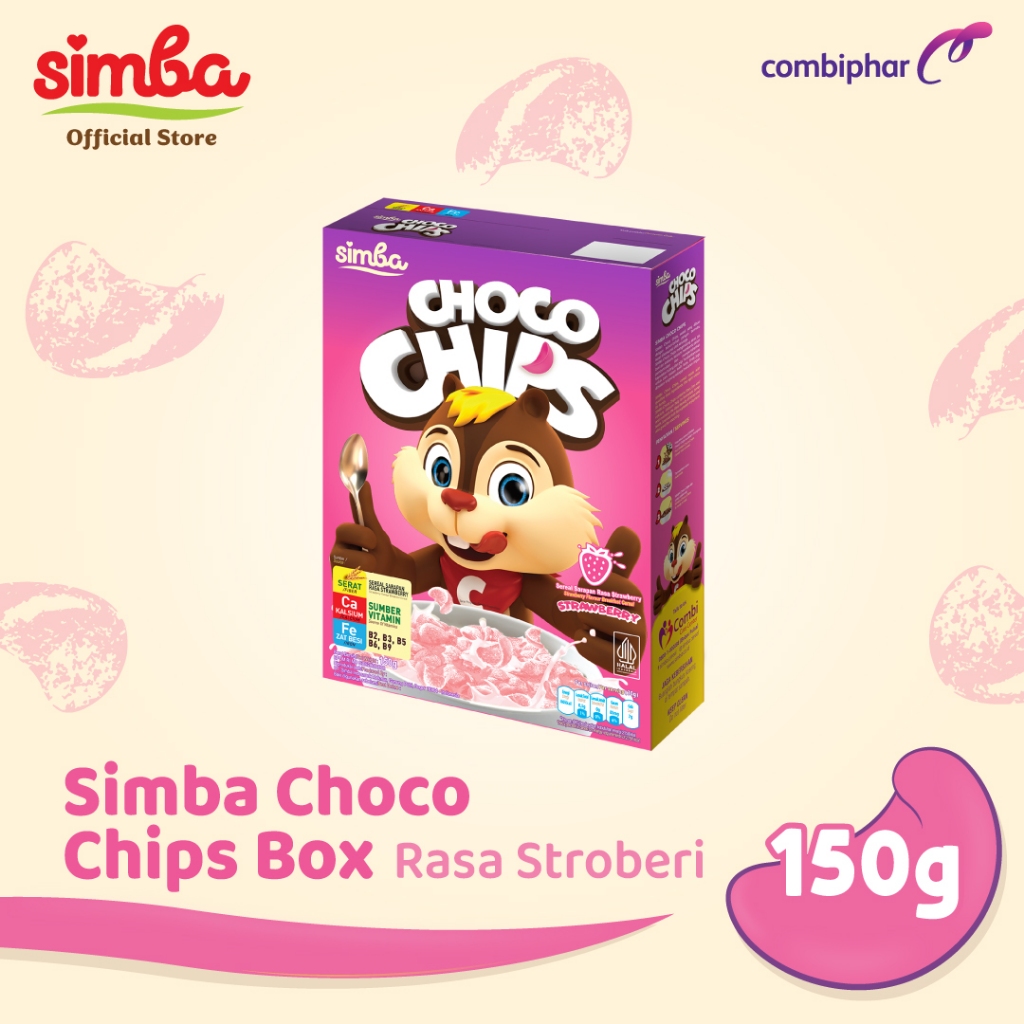 Jual Simba Choco Chips Strawberry Box 150gr | Shopee Indonesia
