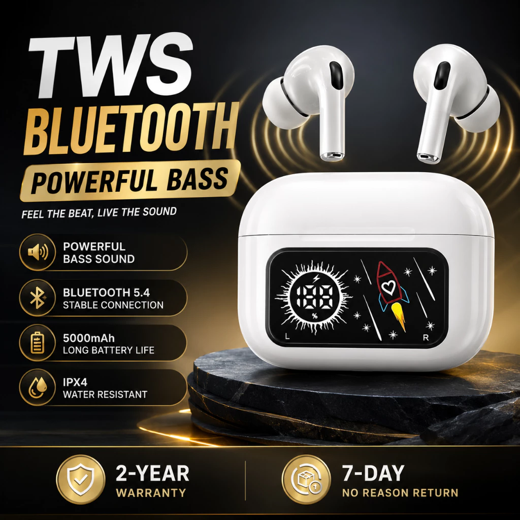 WANKEI TWS ANC 5000MAH Headset Bluetooth 5.4 Earphone Smart Screen Active Noise Reduction A11 PRO-2