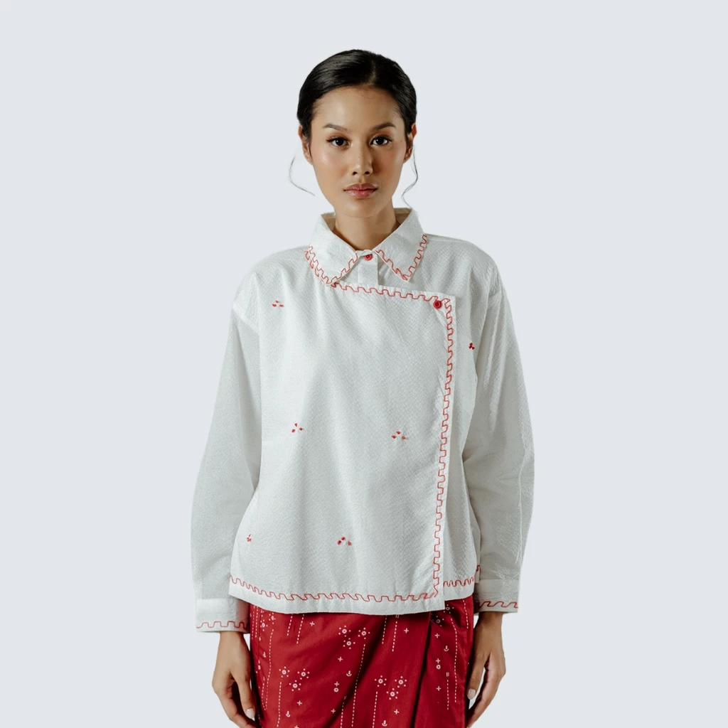 Dama Kara Senarai Kemeja Janggan Sashiko