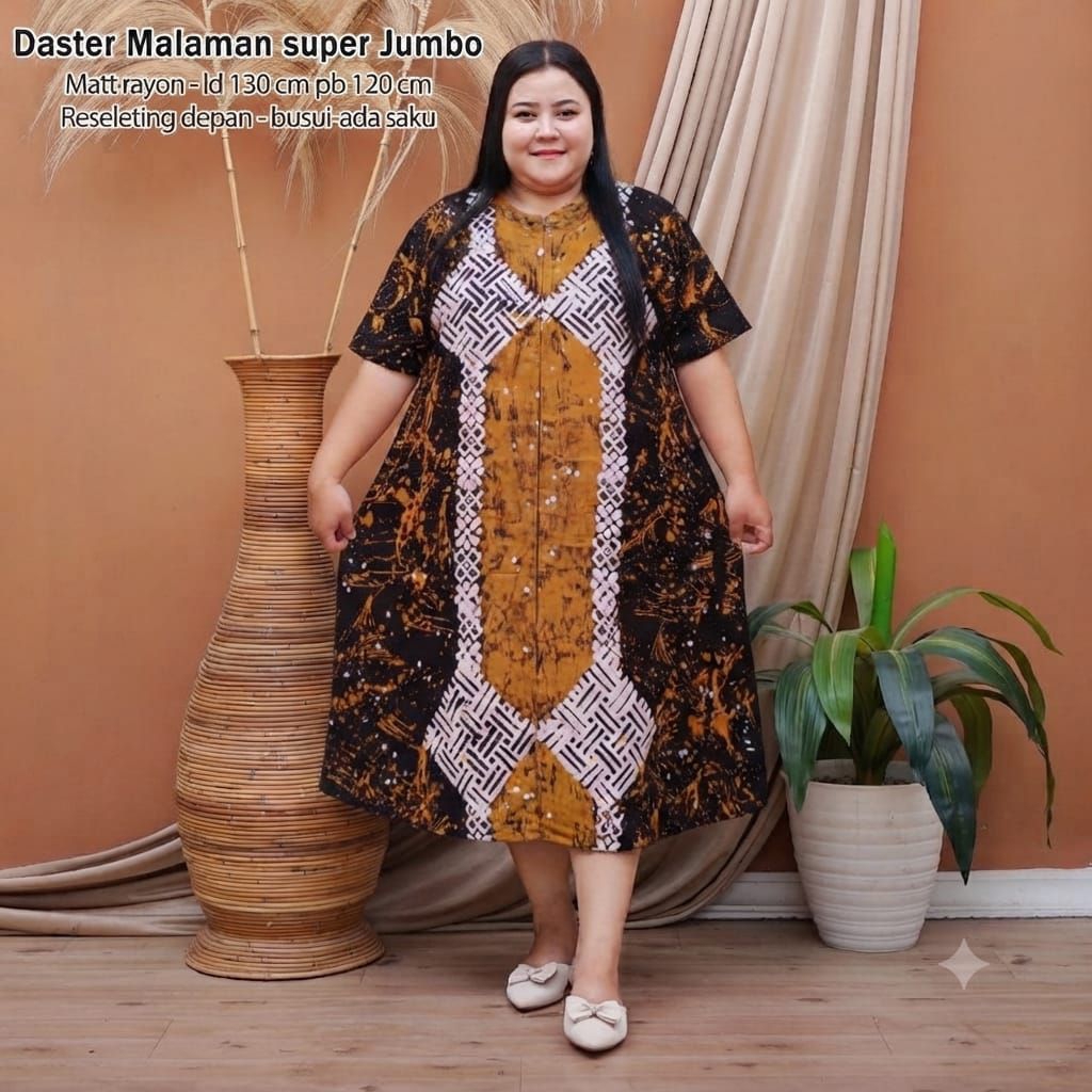 Daster Jumbo Twill Rayon Super Lengan 9